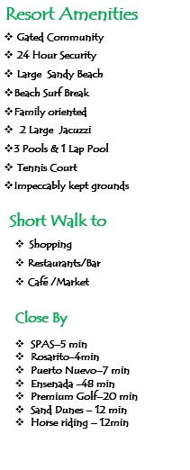La Jolla Del Mar Amenities